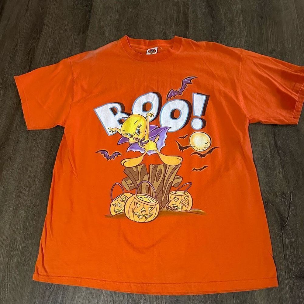Vintage Freeze Looney Tunes Halloween Tweety Bird T Shirt USA Mens Size XL